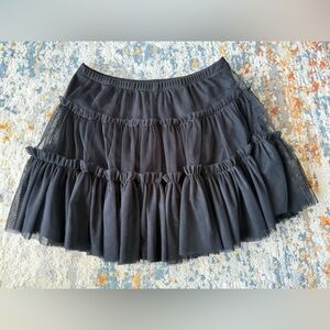 Forever 21 Black Ruffled Skirt, Small